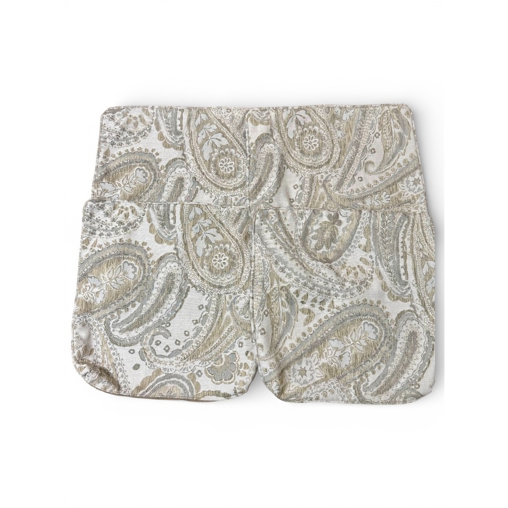 4-Custom Jacquard Paisley Pillow Covers Sz-18 x 18 Gold, Silver, Ivory Neutrals - Picture 2 of 10